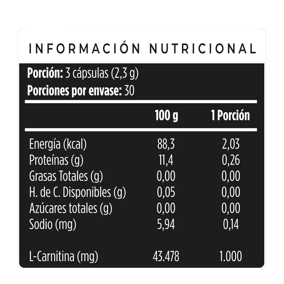 Suplemento Deportivo L-Carnitina 1000 mg - Imagen 2